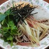 薬味蕎麦（おびなた『信州戸隠池森そば 二八の極み』）