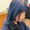ブリーチ使用【ダークなネイビーカラー】