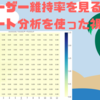 ユーザー維持率を見る！コホート分析を使った視覚化😆