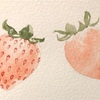水彩イチゴの実の描き方　初心者にも分かりやすく！
