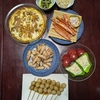 祝日のランチはお蕎麦と冷やし中華弁当👍