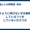 思うように伸びない子は勉強をしているフリをしていないだろうか
