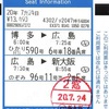 ひかりRS590号・のぞみ96号　EXご利用票