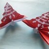 紅白寿折り鶴