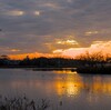 乙戸沼公園の夕陽（土浦市）（９）～つくば市とその周辺の風景写真案内（９６７）