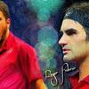 StanWawrinka&RogerFederer DigitalPainting、 ロジャー・フェデラー選手優勝おめでとうございます!