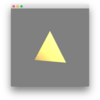 QtとC++とOpenGLで金の三角形をGLSLで表示