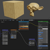 【Blender】画像を使わない木目調マテリアルの作り方