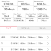 恩納バイパス折り返し 30.6k/h 169w (日)