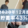 【研究職3年目の家計簿】2020年12月（貯蓄率43%）