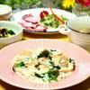 ♪秋鮭のクリーム煮＆水菜とローストビーフのサラダ♪