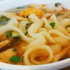 【海雲台で朝ごはん】고래사어목 のオモクうどん