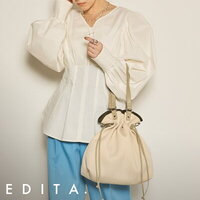 【EDITA. 巾着ショルダーバッグ】可愛さと実用性を兼ね備えた2wayトート！今すぐ手に入れたい注目アイテム