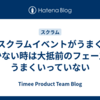 スクラムイベントがうまくいかない時は大抵前のフェーズがうまくいっていない