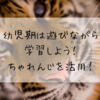 幼児期は遊びながら学習しよう！こどもちゃれんじを活用！