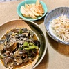 麻婆茄子 とんねるず～ ビアホール風  (昨日の残り)