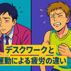 デスクワークと運動による疲労の違い