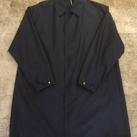 AURALEE】M's FINX SILK CHAMBRAY BIG SOUTIEN COLLAR COAT - Burnish