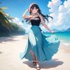 summer long skirt (サマーロングスカート) by Animagine XL V3.1