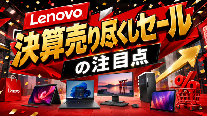 Lenovo決算売り尽くしセールの注目点