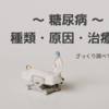 糖尿病の種類 原因と治療法をざっくり調べてみた