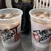 コカコーラゼロカフェインのミルクココア＆コーヒー割り(アイス ver.) 。