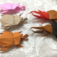 折り紙で作るヘラクレスオオカブトの作り方 頭部 30代女性のハンドメイドとお買い物日記