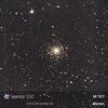 星見娘で電視観望5066(M107 Crucifix Cluster in Oph)
