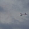 飛行機(J-AIR)旋回｜日没の頃