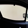 車の春夏バージョン：窓に防虫ネットを取り付けました