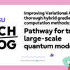 Improving Variational Algorithms through hybrid gradient computation methods: Pathway for training large-scale quantum machine learning models 