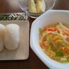 2019年11月16日の減塩食の献立　焼きそばソースで焼きそばを作って失敗した