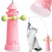 【Amazon】猫じゃらし 猫 おもちゃ 知能玩具 吸盤猫じゃらし 手動•自動両用 釣り竿 自動360°回転 灯台デザイン 運動不足&ストレス解消 猫一人遊び玩具