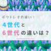 ポケトレ  4世代と6世代の違い