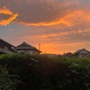 梅雨の晴れ間、夕焼けが綺麗でした。