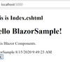 【ASP.NET Core】Blazor を試す (Blazor Server)