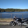 静かなダム湖。松野湖へバイクで行ってきました。