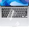 AMOVO Macbook air 13 2020 A2179用 キーボードカバー JIS 日本語配列 1枚 極薄0.1mm トラックパッド保護フィルム 2枚 超高精細 防指紋 防滴 防塵 マックブック エアー 13インチ A2179 に対応 (キーボード用1枚+トラックパッド用2枚)