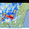 大雨に遭いました