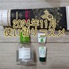 2024年11月の使い切りコスメ！