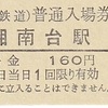 相模鉄道　　硬券入場券　９