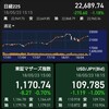 日経下げてる！持ち株は割とセーフ