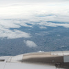 飛行機の窓から見る世界遺産・仁徳天皇陵