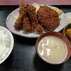 西川口の「あおき食堂」でレバカツとメンチカツ定食を食べました★