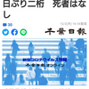 19日ぶり二桁　死者はなし（千葉日報オンライン） - Yahoo!ニュース