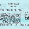 本日の使用切符：JR東日本 小田原駅発行 休日おでかけパス