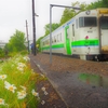 札沼線　末端区間廃止から1年⑦　新十津川駅を発車します^^