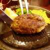 ツマミにハンバーグという贅沢(・o・)於　ステーキくに