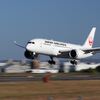 飛行機(JAL)着陸｜再度 スカイランドHARADA駐車場