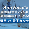 AmiVoiceの領域特化エンジンの音声認識精度を比べてみた（汎用 vs 電子カルテ）